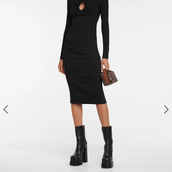 VERSACE Intrico leather platform ankle boots - Picture 5 of 6